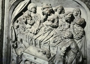 II. Henrik 973-1024 és felesége, Kunigunde sírja, a császár halálának részlete, 1499-1513 kő