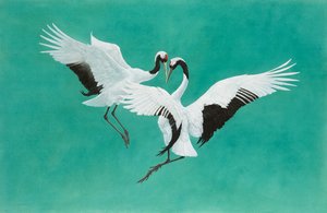 A tánczöld, akvarell és gouache boltíveken 300 gsm papír, 104,1 x 160 cm