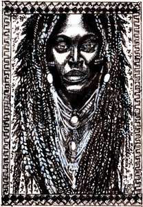Afrikai raszta-portré