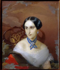 Natalia Pushkina Lanskaya portréja (Natalia Nikolayevna Gontcharova alkotó: Timofei Andreyevich Neff
