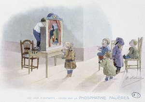 Gyermekjátékok: bábelőadás - dess. szerző: Lobrichon, szerk. írta: Phosphatine Falières