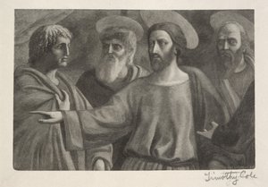 Régi olasz mesterek: The Tribute Money, 1888-1892. alkotó: Timothy Cole
