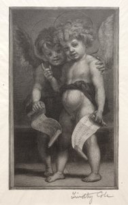 Régi olasz mesterek: Két gyermekangyal, 1888-1892. alkotó: Timothy Cole