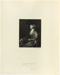 Mrs. Siddons portréja, a régi angol mesterektől alkotó: Timothy Cole