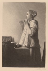 A gyöngy nyaklánc alkotó: Timothy Cole after Johannes Vermeer