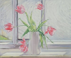 Tulipánok a mozgó víz ellen alkotó: Timothy Easton