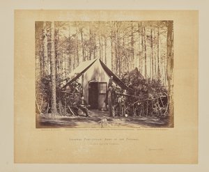 Általános posta, Potomac hadsereg, Brandy Station, Virginia alkotó: Timothy H. OSullivan