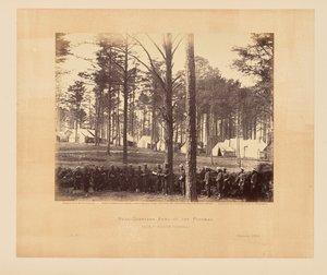 A Potomac hadsereg főhadiszállása, Brandy Station, Virginia alkotó: Timothy H. OSullivan