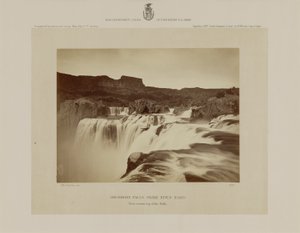 Shoshone-vízesés, Snake River, Idaho, kilátás a vízesés tetejére