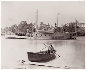 US Gunboat, 1861-65 (albumén ezüst nyomat üvegnegatívról)