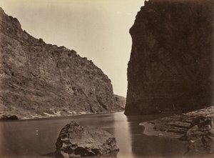 Black Cañon, Colorado folyó, lentről nézve, a 7-es tábor közelében