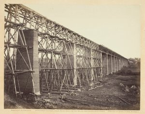 A High Bridge az Appomattox folyón, Farmville közelében alkotó: Timothy O