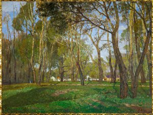 Práter kertek Bécsben (olaj, vászon)