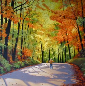 Walking Together, 2017 (akril, vászon) alkotó: Tina Palmer