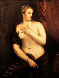 Vénusz tükörrel, Tizianus (kb. 1490-1576), olaj, vászon
