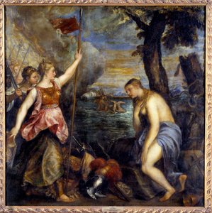 Spanyolország megmentette a vallást. Tiziano Vecellio A Tizian című festménye (1485-1576) alkotó: Tiziano Vecelli