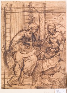 Sacred Conversation (toll és tinta, papír)