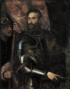 Pier Luigi Farnese portréja 1503-1547 , c. 1546. alkotó: Titian