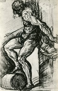 Vázlat a Szent Sebestyénhez, c1518, 1937 alkotó: Tiziano Vecelli