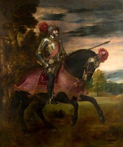 Spanyolul:  Károly lovas portréja V. Károlyról alkotó: Titian