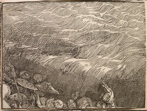 A fáraó seregének elmerülése a Vörös-tengerben alkotó: Titian