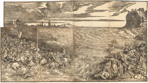 A fáraó seregének elmerülése a Vörös-tengerben alkotó: Titian