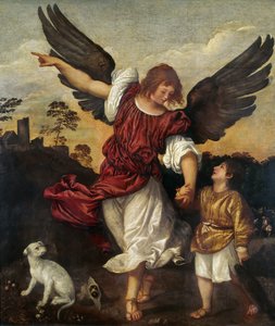 Tóbiás és az angyal, kb. 1521-1525.