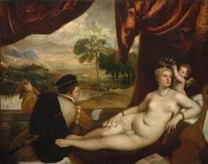 Vénusz és a lantjátékos, 1565-70 körül