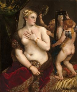 Vénusz tükörrel, c. 1555. alkotó: Titian