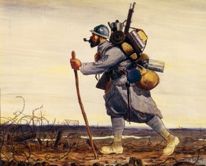 Francia poilu (katona) a Nagy Háborúból alkotó: Tito Saubidet