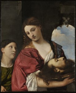 Salome Keresztelő János fejével alkotó: Tiziano Vecelli