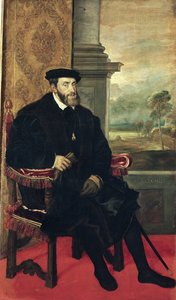 V. Károly császár ülő portréja, 1548