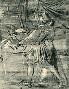 Művész fiatal nővel egy festőállvány előtt, 1580, 1943.