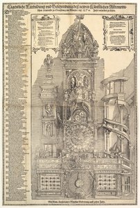 Csillagászati óra a strasbourgi katedrálisban, 1574.