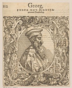 Szkander bég portréja alkotó: Tobias Stimmer
