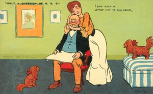 Olyan szép kalapot láttam ma, kedves (színes litho) alkotó: Tom Browne