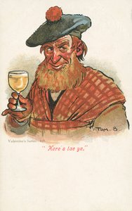 Skót poharat emel (színes litó) alkotó: Tom Browne