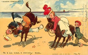 Tengerparti kényelem (chromolitho) alkotó: Tom Browne