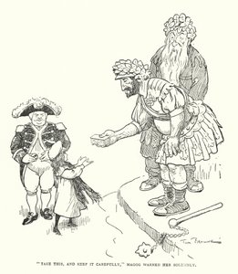 „Vedd ezt, és őrizd meg óvatosan” – figyelmeztette Magog ünnepélyesen (litho) alkotó: Tom Browne