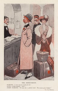 A nászút (színes litográfia)