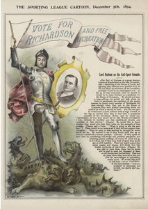 Vote for Richardson (színes litográfia) alkotó: Tom Merry