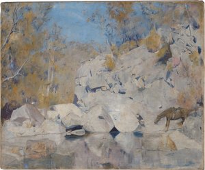 A Macintyre egyik sarkában, 1895 alkotó: Tom Roberts