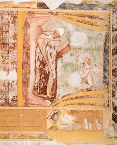 Pápa álma, részlet a Szent Orsolya történeteiből, Tommaso da Modena (1326-1379), freskó, Santa Caterina templom, Treviso alkotó: Tomaso da (late 15th century) Modena