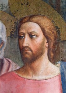 The Tribute Money: Krisztus feje, részlet, 1427 körül alkotó: Tommaso Masaccio