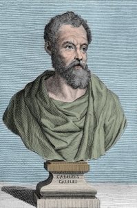 Galileo Galilei dit Galilee olasz csillagász (1564-1642) portréja, Tommaso Piroli (1752-1824) magángyűjteményének metszete