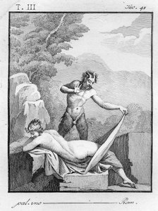 Szatír levetkőz egy nimfát, 1804