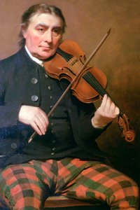 Niel Gow portréja, Blair Castle, Blair Atholl, Perthshire, Skócia. alkotó: Tony Evans