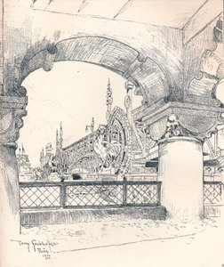 Oszlopsor a Pont des Invalides közelében, 1900