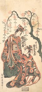 Jelenet a Keisei Kaneni Sakura című színdarabból, 1756.