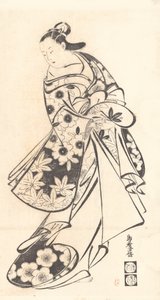 udvarhölgy, kb. 1712., kb. 1712. alkotó: Torii Kiyomasu I